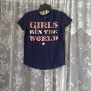 Navy Girls Run The World Shirt